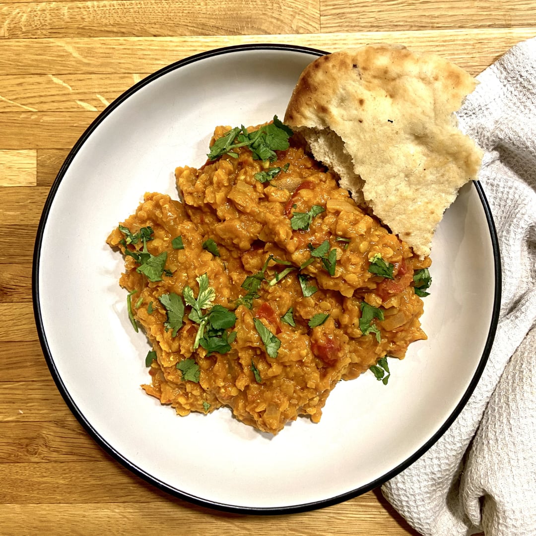 Red Lentil Dahl Vegan Recipe