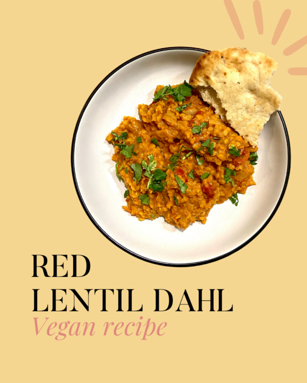 red lentil dahl vegan recipe